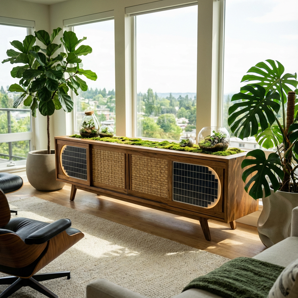 格栅推拉门电视柜